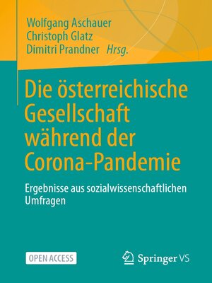 cover image of Die österreichische Gesellschaft während der Corona-Pandemie